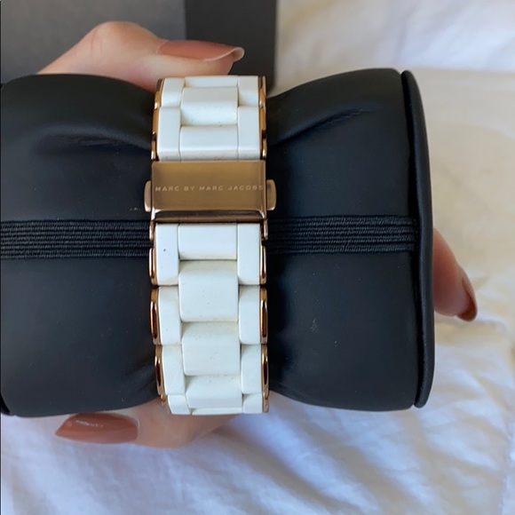 Marc Jacobs White Silicone Stainless Steel Watch